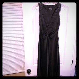 Long black evening gown